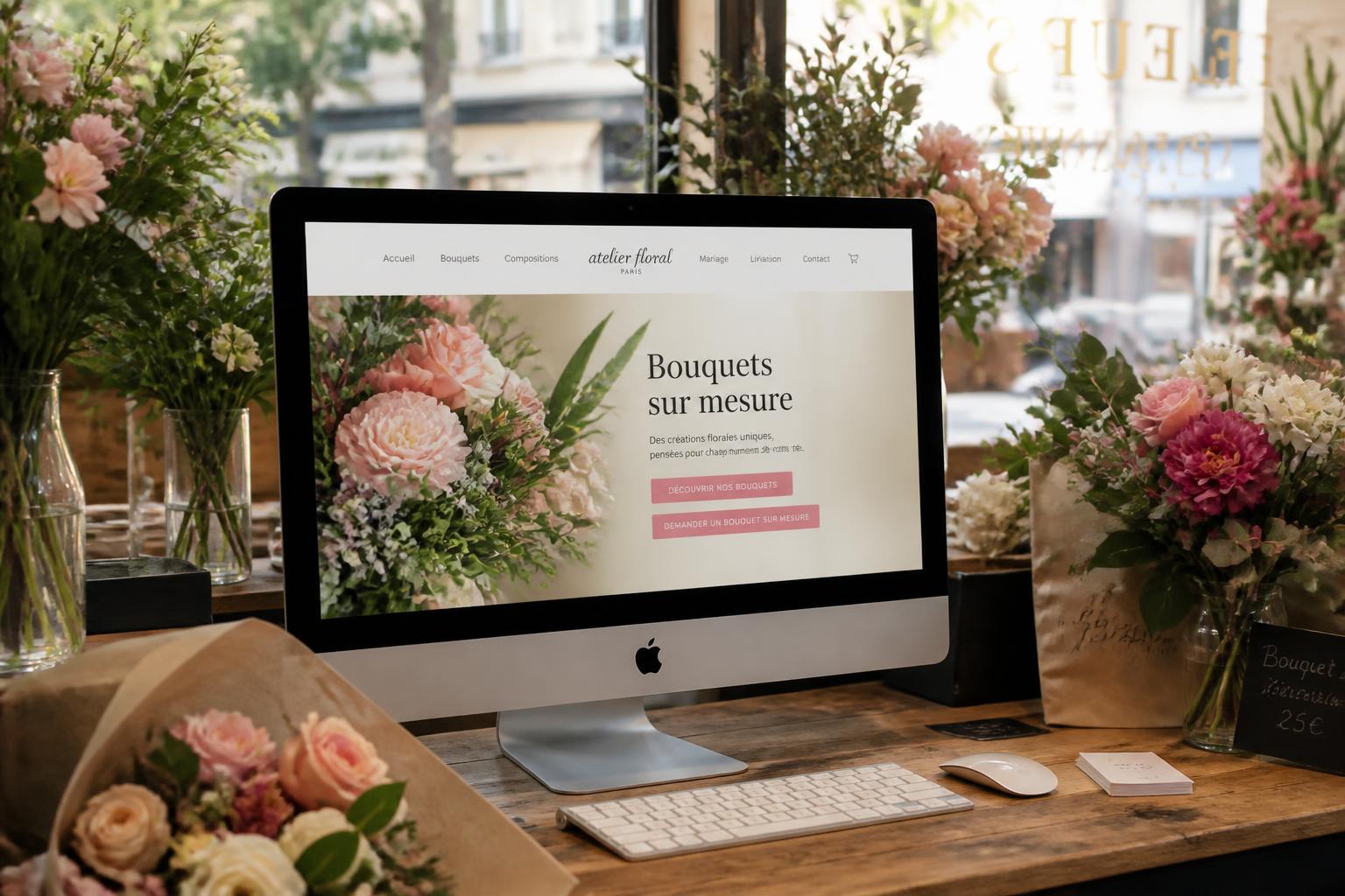 Site internet d'une fleuriste